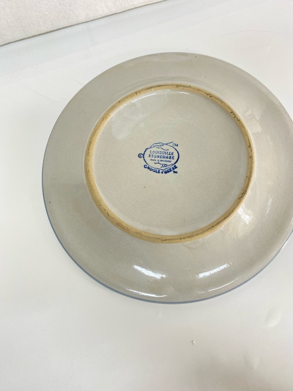 Vintage Louisville Stoneware Gaggle of Geese Welcome Dinner Plate Hand Painted - Picture 2 of 10